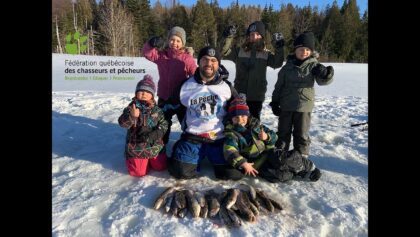 Pêche blanche au salmonidé au Québec