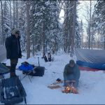 2 nuits, Camping Hivernal sous une bâche, pêche sur la glace, -15 celcius