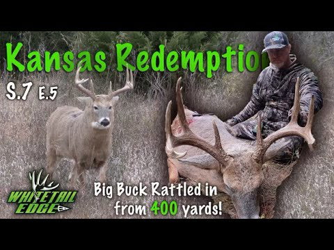 Ben RATTLES in a MATURE Kansas Buck from 400+ Yards Away!!