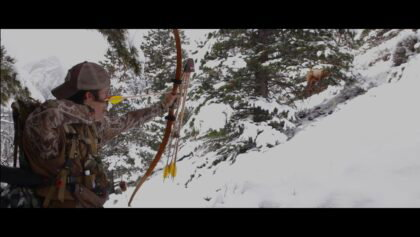 Bow Hunting Elk with recurve Self bow - Clay Hayes on Public Land