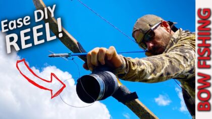 DIY BOWFISHING Setup for Recurve - Easy Step by Step Bow Fishing Reel