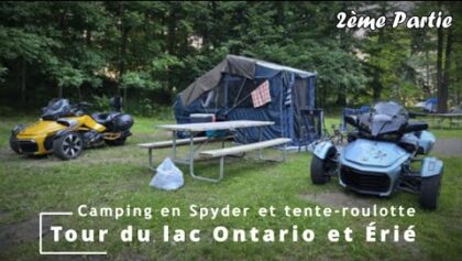 Lacs Ontario et Érié en Can-Am Spyder et camping - 2ème partie (Détroit, Cleveland)